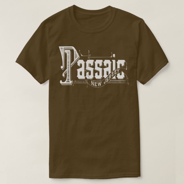 Vintage Passaic NJ T Shirt (Design framsida)