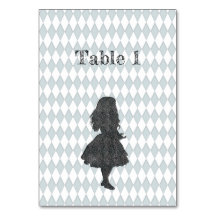 Vintage pastel Alice i Wonderland Card