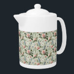 Vintage Pastel Blommigt Botaniskt Mönster<br><div class="desc">Det här vintage blommönstret fångar den tidlösa skönheten hos botaniska illustrationer med en mjuk, romantisk beröring. Med delikat ro, vita daisy, lavendelsprickor och blåa vilda blommor ställs sammansättningen in mot en mjuk grönt som förstärker varje blommas naturliga charm. Paletten lutar sig i mjuka pasteller, skapar den perfekt för dem som...</div>
