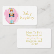 Vintage Pastel Nutcracker Baby Registry