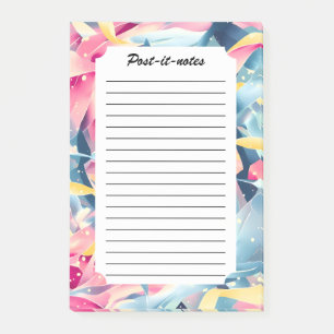 Vintage Pastel Ribbon Breeze Ballet Post-it Block