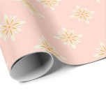 Vintage Pastel Rosa Presentpapper<br><div class="desc">Den här vintagens presentanpassning ger alla bra nostalgia vibes från borta dagar. Presentfigursättningen har en rosa bakgrund med guld diamant mönster.</div>