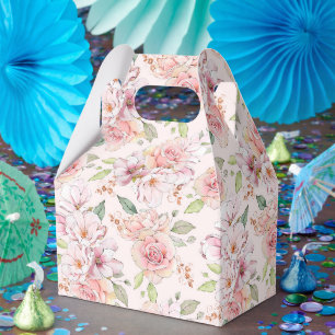 Vintage pastel rosa ros mönster presentaskar
