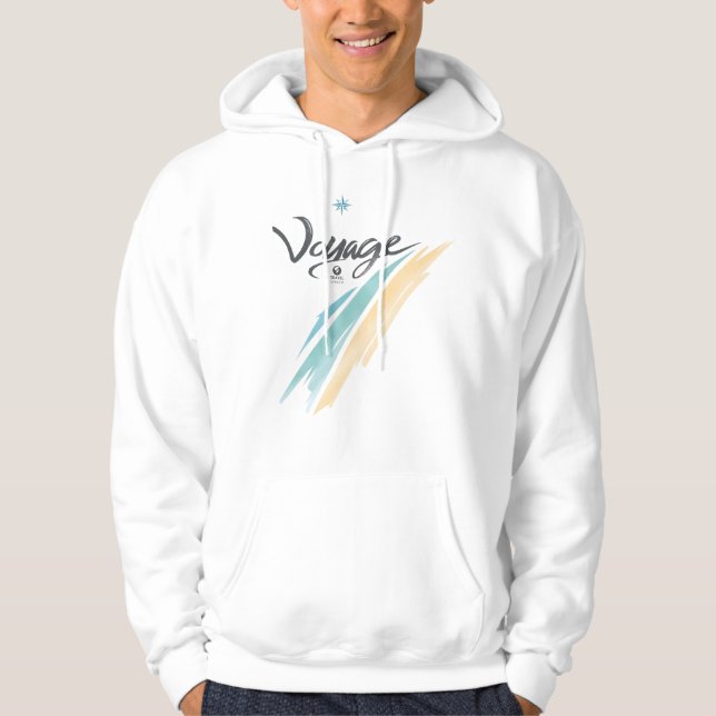 Vintage Pastell Penseldrag Hoodie (Framsida)