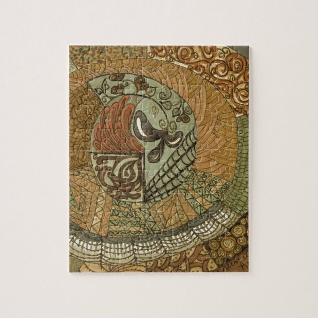 Vintage Patchwork - Brown Pussel (Vertikal)