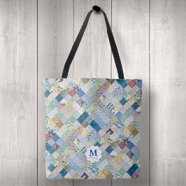 Vintage Patchwork Monogram Tygkasse