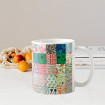Vintage Patchwork Quilt Mugg