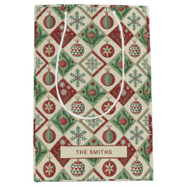 Vintage Patchwork Quilted jul Mönster