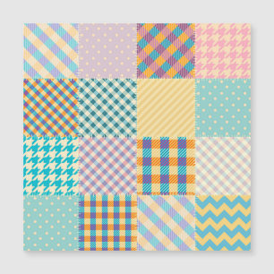 Vintage Patchwork: Textil Sömlös Bakgrund