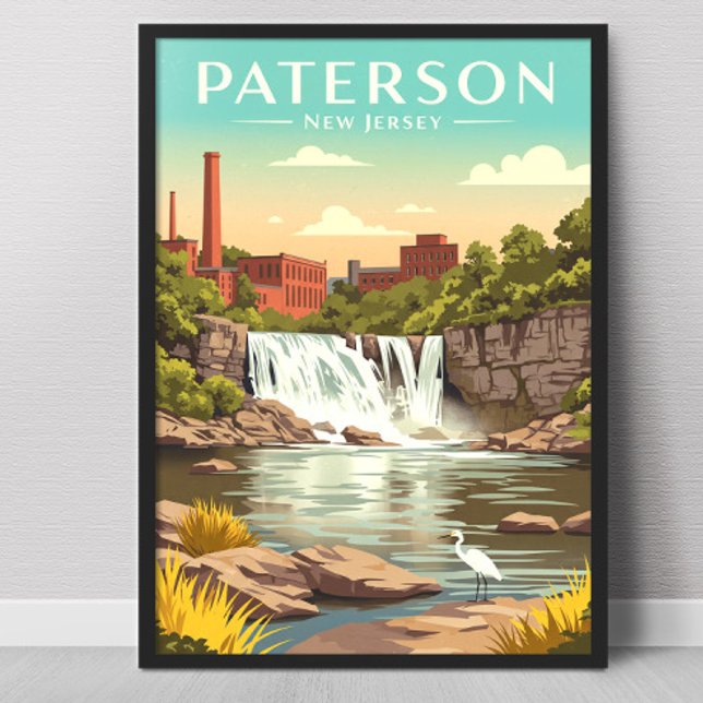 Vintage Paterson New Jersey Poster (Skapare uppladdad)