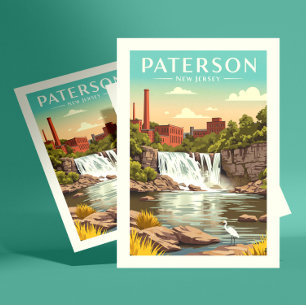 Vintage Paterson New jersey Vykort