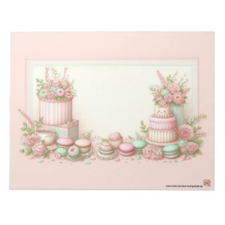 Vintage Patisserie Bageri Notisblock Anteckningsblock