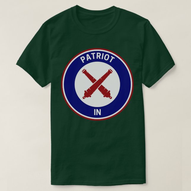 Vintage Patriot Indiana T Shirt (Design framsida)