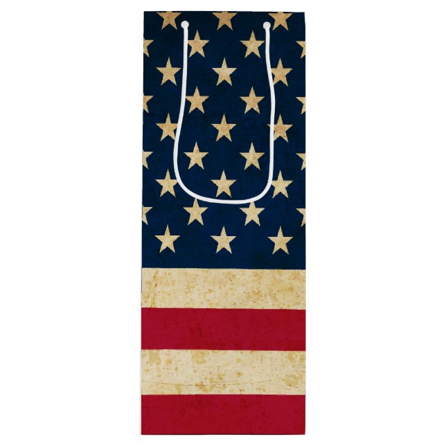 Vintage Patriotic American Flagga (Framsidan)