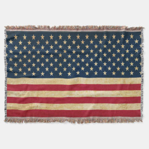 Vintage Patriotic American Flagga Mysfilt