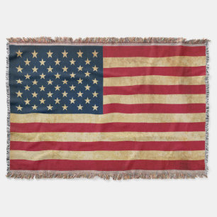 Vintage Patriotic American Flagga Mysfilt