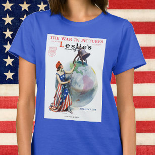 Vintage Patriotic Dam Liberty Magazine Cover Art T Shirt