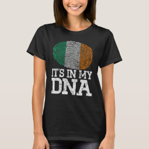 Vintage Patriotic Det är i mitt Dna Ireland Flagga T Shirt