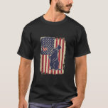 Vintage Patriotic Groundhog American Flag Wildlife T Shirt<br><div class="desc">Vintage Patriotic Groundhog American Flag Wildlife Pride Fun Tank Top</div>