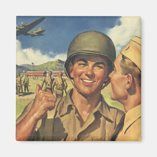Vintage Patriotic Heroes, militärflygplanet Manar Magnet (Framsidan)