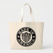 Vintage Patriotic Logotyp - made in America Tote B