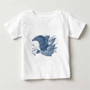 Vintage Patriotic Screaming Eagle USA flagga Arrow T Shirt