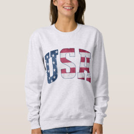 Vintage Patriotic Sweatshirt - Retro USA Crewnacke T Shirt