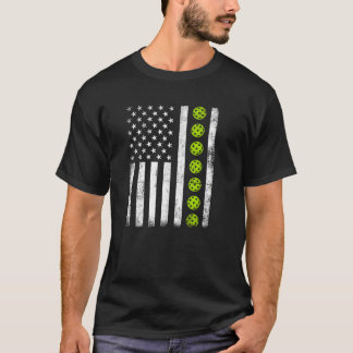 Vintage Patriotic USA Pickleball T Shirt