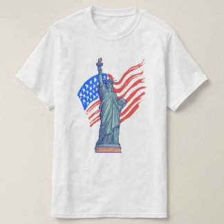 Vintage patriotisk 4 juli-design t shirt