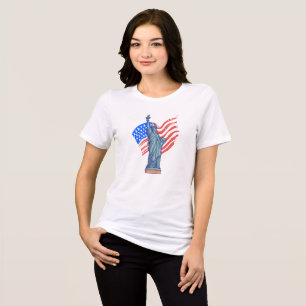 Vintage patriotisk 4 juli-design t shirt