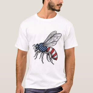 Vintage Patriotisk Bivector Grafisk T-Shirt Design