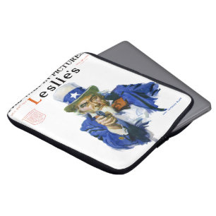 Vintage patriotisk farbror Sam tidskrift omslags k Laptop Fodral