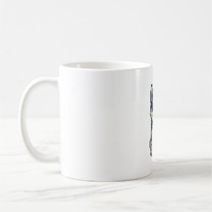 Vintage Patriotisk Husky Valp Vektor Design_1 Kaffemugg