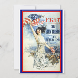 Vintage patriotisk kvinna med amerikansk flaggapos