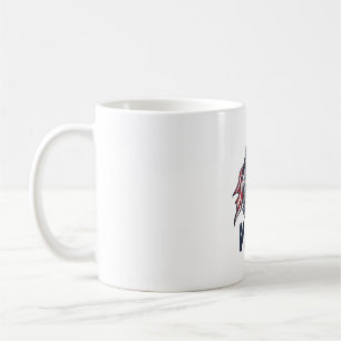 Vintage Patriotisk Örn Merica T-Shirt Design_1 Kaffemugg