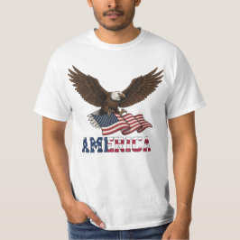 Vintage Patriotisk Örn T-Shirt