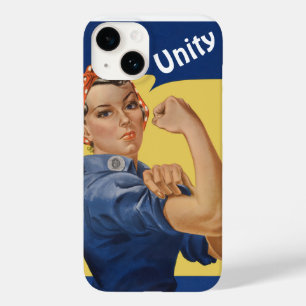 Vintage patriotisk Rosie the Riveter, Vi klarar de