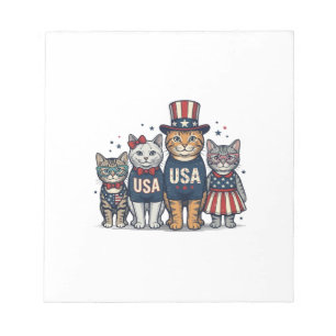 Vintage Patriotisk Solros Kärlek Skjorta Design_1 Anteckningsblock