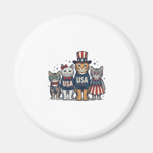 Vintage Patriotisk Solros Kärlek Skjorta Design_1 Magnet