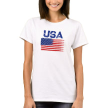 Vintage patriotisk USA-flagg grafisk t-shirt