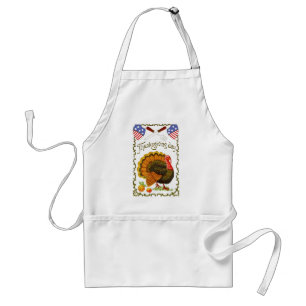Vintage patriotiskt thanksgivingförkläde förkläde