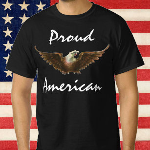 Vintage Patriotism American Örn Bird Flies T Shirt