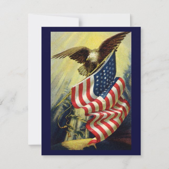 Vintage Patriotism, Patriotic Eagle American Flagg (Framsida)