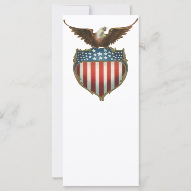 Vintage Patriotism, Proud Eagle över amerikansk Fl (Framsida)