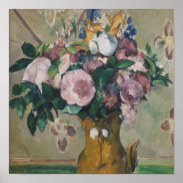 Vintage Paul Cezanne Vas av Flowers Poster