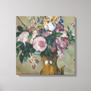 Vintage Paul Cezanne Vas med blommor Canvastryck