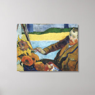 Vintage Paul Gauguin Van Gogh Painting Sunblommor Canvastryck