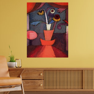 Vintage Paul Klee - Abstrakt blomsterposter Poster