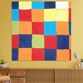Vintage Paul Klee Qu 1 Färg Chart Squares Art Canvastryck