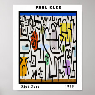 Vintage Paul Klee Resa Abstrakt Konst Bauhaus  Poster
